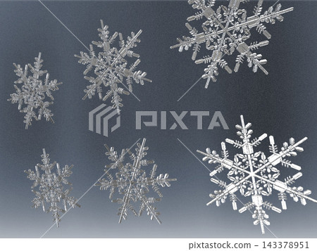 A 3D illustration background featuring a snowflake pattern, evoking the image of winter. A 3D illustration background featuring a snowflake pattern, evoking the image of winter. 143378951