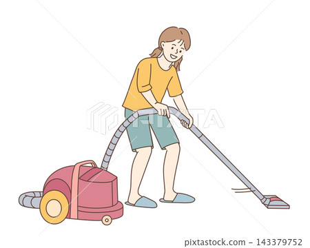Vacuum cleaning and housework concept 143379752