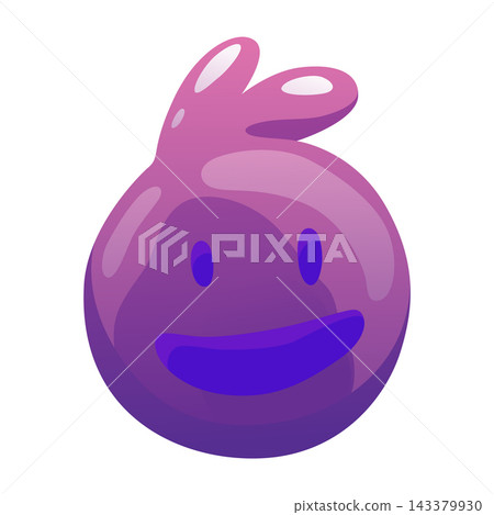 Playful glossy jelly candy in bright color arranged on a white background. The artwork features shape animal Playful glossy jelly candy in bright color arranged on a white background. The artwork features shape animal 143379930
