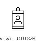 id card icon design 143380140