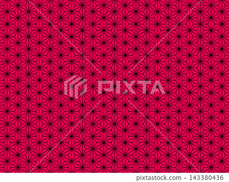 Pink and black hemp leaf background 143380436