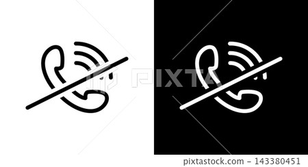 Phone Silent Mode Line Icon Set. Call Muting, Do Not Disturb, And Communication Silence Outline Symbol Collection. Mobile Notification Control. Isolated Vector Illustration Phone Silent Mode Line Icon Set. Call Muting, Do Not Disturb, And Communication Silence Outline Symbol Collection. Mobile Notification Control. Isolated Vector Illustration 143380451