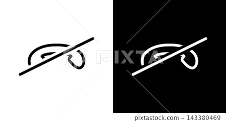 Eye With Slash Line Icon Set. Privacy, Hidden Content, And Visibility Off Outline Symbol Collection. Data Protection And Confidentiality. Isolated Vector Illustration Eye With Slash Line Icon Set. Privacy, Hidden Content, And Visibility Off Outline Symbol Collection. Data Protection And Confidentiality. Isolated Vector Illustration 143380469