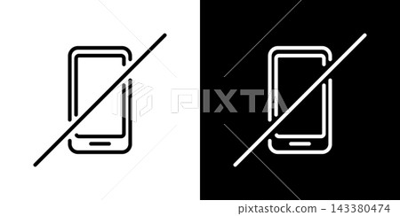 Smartphone With Prohibition Line Icon Set. Mobile Device Restriction, No Phone Usage, And Digital Detox Outline Symbol Collection. Technology-Free Zone. Editable Stroke. Isolated Vector Illustration Smartphone With Prohibition Line Icon Set. Mobile Device Restriction, No Phone Usage, And Digital Detox Outline Symbol Collection. Technology-Free Zone. Editable Stroke. Isolated Vector Illustration 143380474