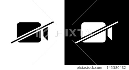 Video Camera Off Solid Icon Set. Video Recording Disabled, Privacy Mode, And Camera Inactive Silhouette Symbol Collection. Communication Privacy. Isolated Vector Illustration Video Camera Off Solid Icon Set. Video Recording Disabled, Privacy Mode, And Camera Inactive Silhouette Symbol Collection. Communication Privacy. Isolated Vector Illustration 143380482