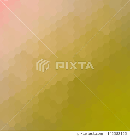 Abstract geometric background of hexagons with soft gradient transition from pink to olive green color. EPS 10 Abstract geometric background of hexagons with soft gradient transition from pink to olive green color. EPS 10 143382133
