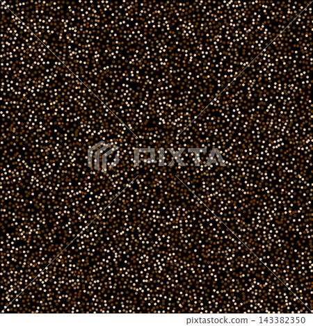 Stylish abstract golden and beige glitter dotted pattern with confetti on a dark black background. EPS 10 Stylish abstract golden and beige glitter dotted pattern with confetti on a dark black background. EPS 10 143382350