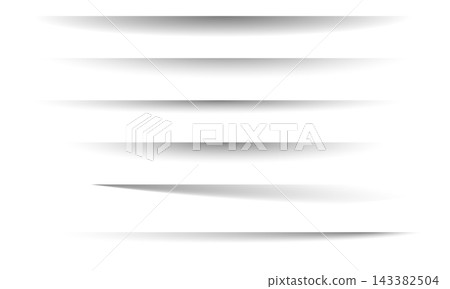 Realistic soft drop shadow element set with dark gradient horizontal layers Realistic soft drop shadow element set with dark gradient horizontal layers 143382504