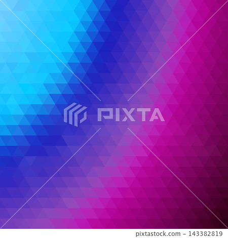 Abstract geometric vector background of triangles, bright blue and pink polygonal gradient for digital design. EPS 10 143382819
