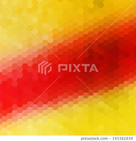 Abstract geometric background with a diagonal gradient from bright yellow to rich red colors with a hexagonal pattern. EPS 10 Abstract geometric background with a diagonal gradient from bright yellow to rich red colors with a hexagonal pattern. EPS 10 143382839