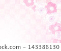 Cute pink casual floral and checkered patterns 143386130
