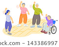Seniors who enjoy physical activity 143386997