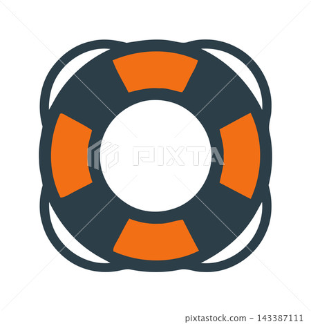 A graphic icon of a lifebuoy ring, symbolizing safety, rescue, and water emergency preparedness. A graphic icon of a lifebuoy ring, symbolizing safety, rescue, and water emergency preparedness. 143387111