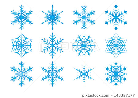 Set of snowflakes Set of snowflakes 143387177