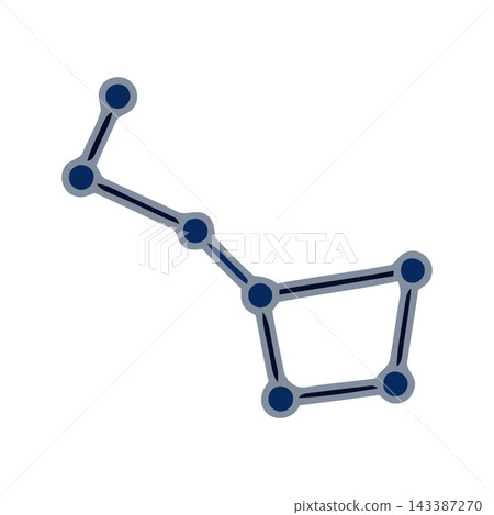 Stylized graphic of the Big Dipper constellation, symbolizing navigation, astronomy, and the vastness of space. Stylized graphic of the Big Dipper constellation, symbolizing navigation, astronomy, and the vastness of space. 143387270