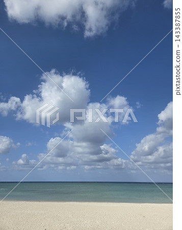 美麗的大海和天空 美麗的大海和天空 143387855