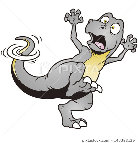 Fun dinosaur illustration ☆ Tyrannosaurus Fun dinosaur illustration ☆ Tyrannosaurus 143388129