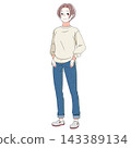 A woman standing 143389134