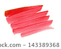 Textured Abstract red pink paint brush for background. 143389368