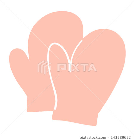 Illustration of pink gloves Illustration of pink gloves 143389652