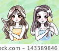 Hair care material set for women 143389846