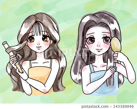 Hair care material set for women 143389846