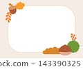 Vector illustration of a cute autumn plants frame. 143390325