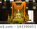 The Buddha image in the *ubosot* (ordination hall) at Wat Krok Krak known as "Luang Pho Pu" wears dark sunglasses, making it unlike any other Buddha image in Thailand. 143390451