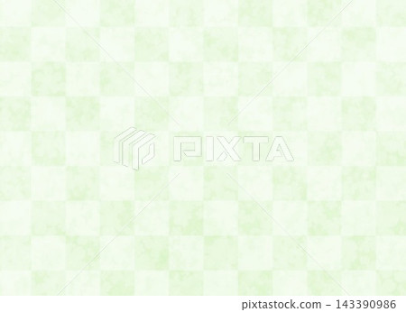 Yellow-green floral pattern and checkered pattern Yellow-green floral pattern and checkered pattern 143390986