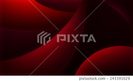 Abstract deep red and black dark background with sleek smooth sweeping curved layers, modern minimalist design presentation wallpapers and digital luxury banners with light and shadow Abstract deep red and black dark background with sleek smooth sweeping curved layers, modern minimalist design presentation wallpapers and digital luxury banners with light and shadow 143391029