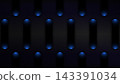 Dark abstract technology background with glowing blue light vertical pill shapes and carbon texture, futuristic digital wallpaper and modern cyber header design 143391034