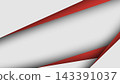 Modern abstract background with white and red layered diagonal geometric shapes three dimensional paper cut effect, corporate presentation template banner design concept 143391037