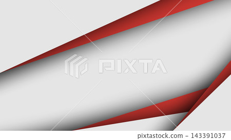 Modern abstract background with white and red layered diagonal geometric shapes three dimensional paper cut effect, corporate presentation template banner design concept Modern abstract background with white and red layered diagonal geometric shapes three dimensional paper cut effect, corporate presentation template banner design concept 143391037