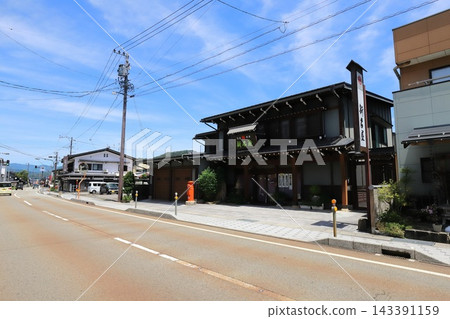 Gifu, Hida, Hida Furukawa: A scene with a round postbox (in front of Shinmeiya) Gifu, Hida, Hida Furukawa: A scene with a round postbox (in front of Shinmeiya) 143391159