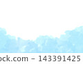 Watercolor-style soft cloud frame 143391425