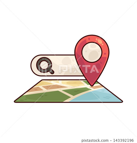 Illustration of Search Map 143392196