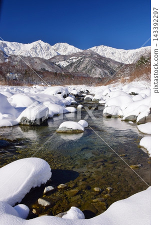 白馬村的雪景 白馬村的雪景 143392297