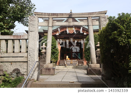 白須神社的鳥居和參拜殿!東京墨田區 白須神社的鳥居和參拜殿!東京墨田區 143392339