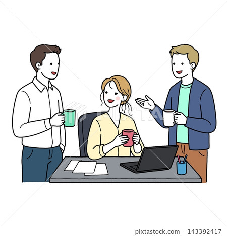 Office coffee break Office coffee break 143392417