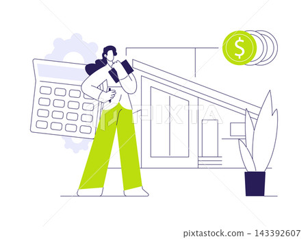 Property evaluator abstract concept vector illustration. Property evaluator abstract concept vector illustration. 143392607