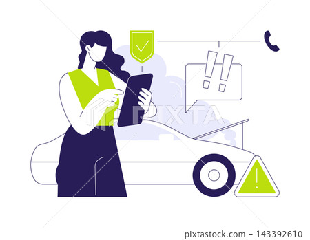 Insurance case abstract concept vector illustration. Insurance case abstract concept vector illustration. 143392610