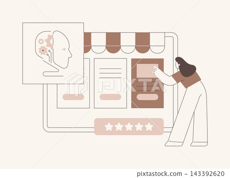 AI-Driven Personalized Product Suggestions abstract concept vector illustration. 143392620