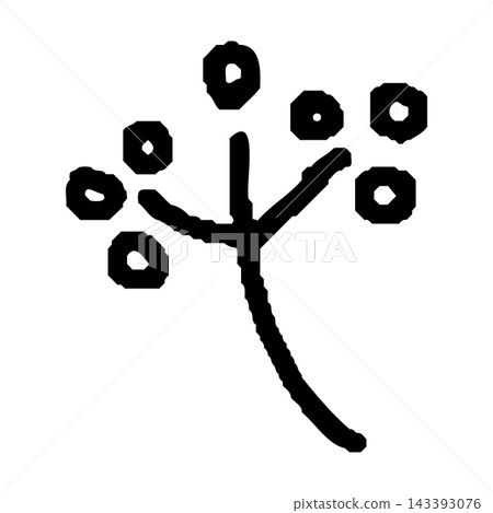 A simple, hand-drawn illustration of nuts and twigs. A simple, hand-drawn illustration of nuts and twigs. 143393076