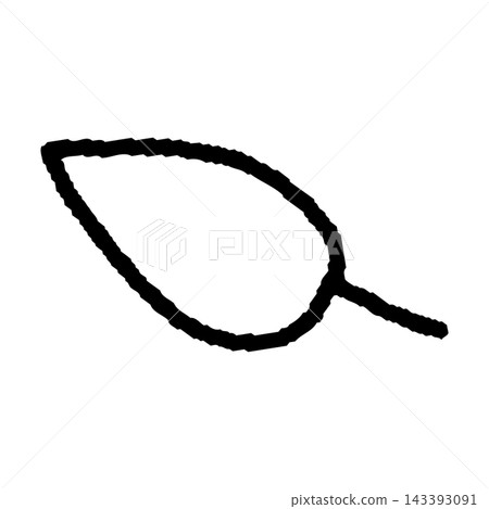 A simple illustration of a single leaf. A simple illustration of a single leaf. 143393091