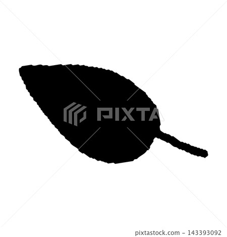 A simple illustration of a single leaf. A simple illustration of a single leaf. 143393092