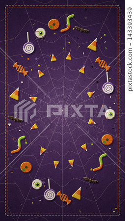 Halloween Candy Ring cartoon background Halloween Candy Ring cartoon background 143393439