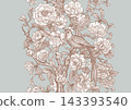 chinoiserie pattern with birds 143393540