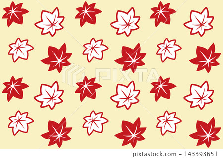 A vibrant burgundy maple leaf pattern, a traditional design. A vibrant burgundy maple leaf pattern, a traditional design. 143393651