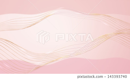Gold Line Waves Pink October Breast Cancer Awareness Gold Line Waves Pink October Breast Cancer Awareness 143393740