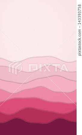 Pink October Layered Paper Waves Breast Cancer A 143393758